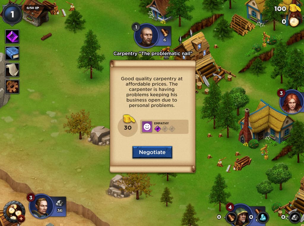 Juego de negocios diseñado para negociación y gestión del tiempo