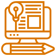 Monitor con un documento, una lamparita y un lápiz