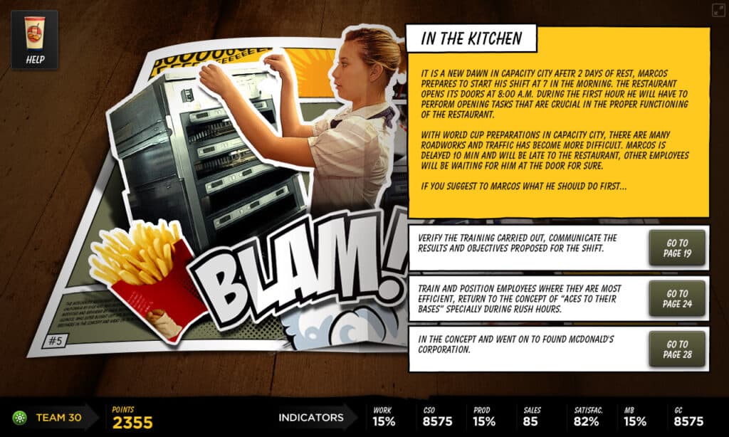 Aprendizaje basado en juegos para McDonald’s